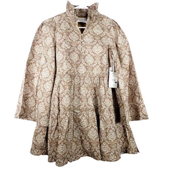 New Tuckernuck Hyacinth House Moss Russell Floral Mini Dress Cotton XS 1459-ZZ - Picture 4 of 13